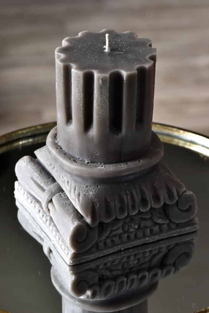 Yunan Sütun Mum Gri Beton